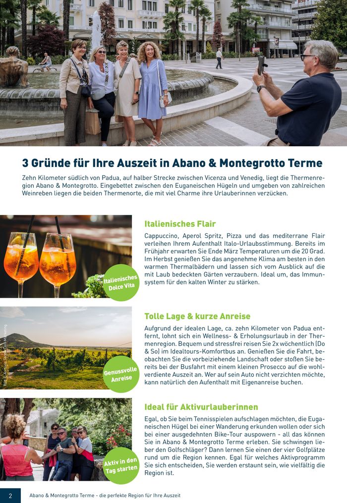 Idealtours Katalog | Introductory offers Abano & Montegrotto - your supplement in the TT | 15.11.2023 - 31.12.2023