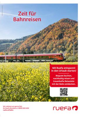 ruefa Katalog | Zeit für Bahnreisen | 15.11.2023 - 31.12.2023