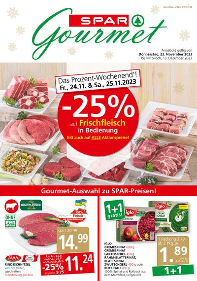 SPAR-Gourmet Katalog | SPAR-Gourmet flugblatt | 23.11.2023 - 13.12.2023