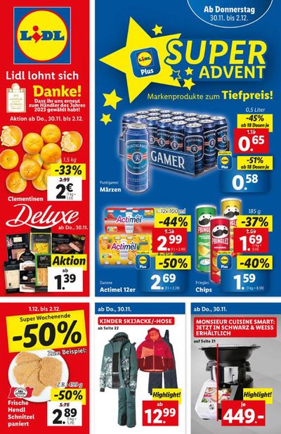 Angebote von Supermärkte in Salzburg | Flugblatt in Lidl | 30.11.2023 - 5.12.2023