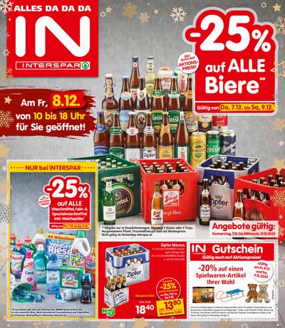 Angebote von Restaurants | Interspar Restaurant flugblatt in Interspar Restaurant | 7.12.2023 - 9.12.2023