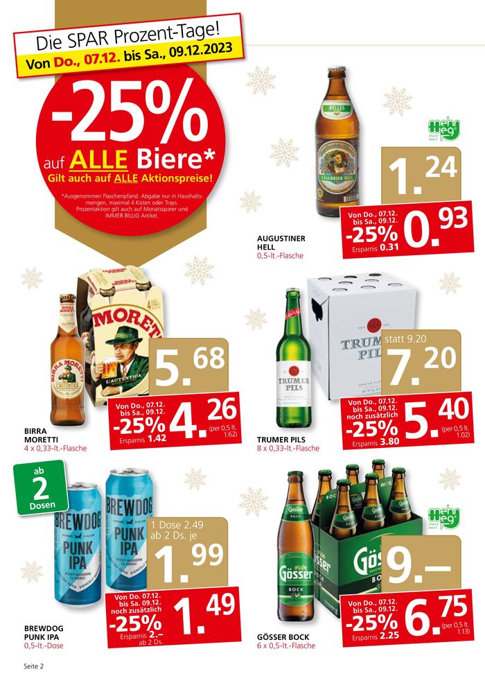 SPAR-Gourmet Katalog | SPAR-Gourmet flugblatt | 7.12.2023 - 9.12.2023