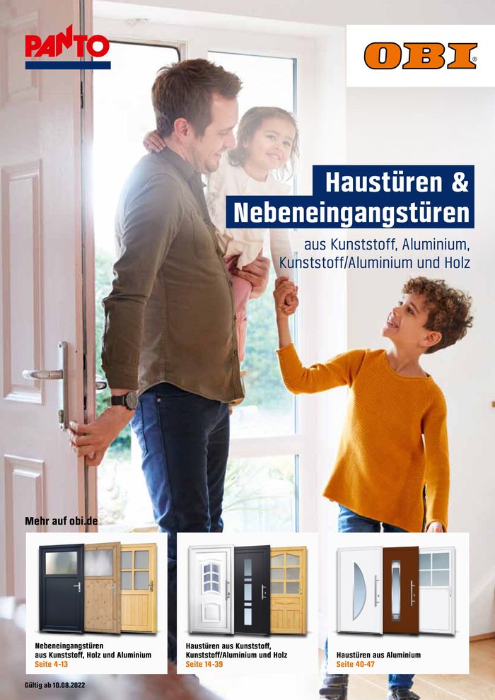 OBI Katalog in Imst | Haustüren & Nebeneingangstüren | 9.8.2022 - 10.8.2025