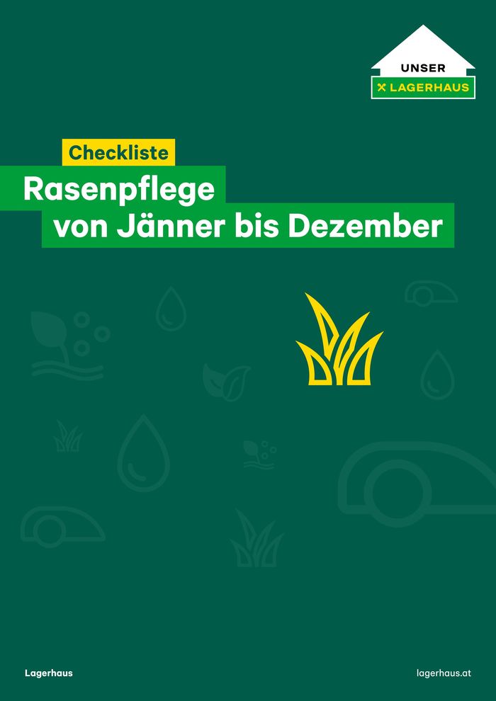Lagerhaus Katalog in Stetten | Checkliste: Rasenpflege | 2.2.2024 - 30.4.2024