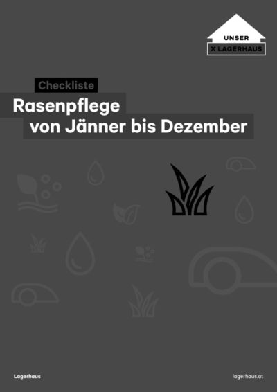 Lagerhaus Katalog in Wien | Checkliste: Rasenpflege | 2.2.2024 - 30.4.2024
