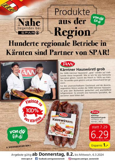 Angebote von Supermärkte in Wiener Neustadt | Angebote Spar in Spar | 8.2.2024 - 6.3.2024