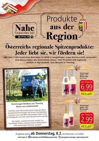 Spar Katalog in Wien | Produkte aus der Region | 8.2.2024 - 6.3.2024