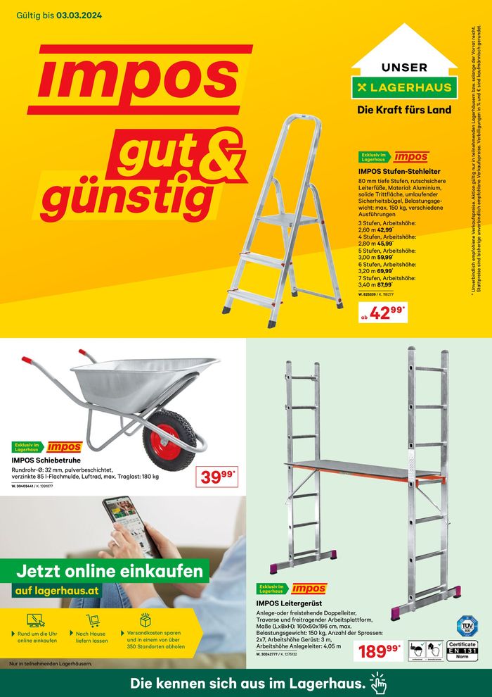 Lagerhaus Graz Land Katalog in Deutschlandsberg | Gut and Günstig | 19.2.2024 - 3.3.2024