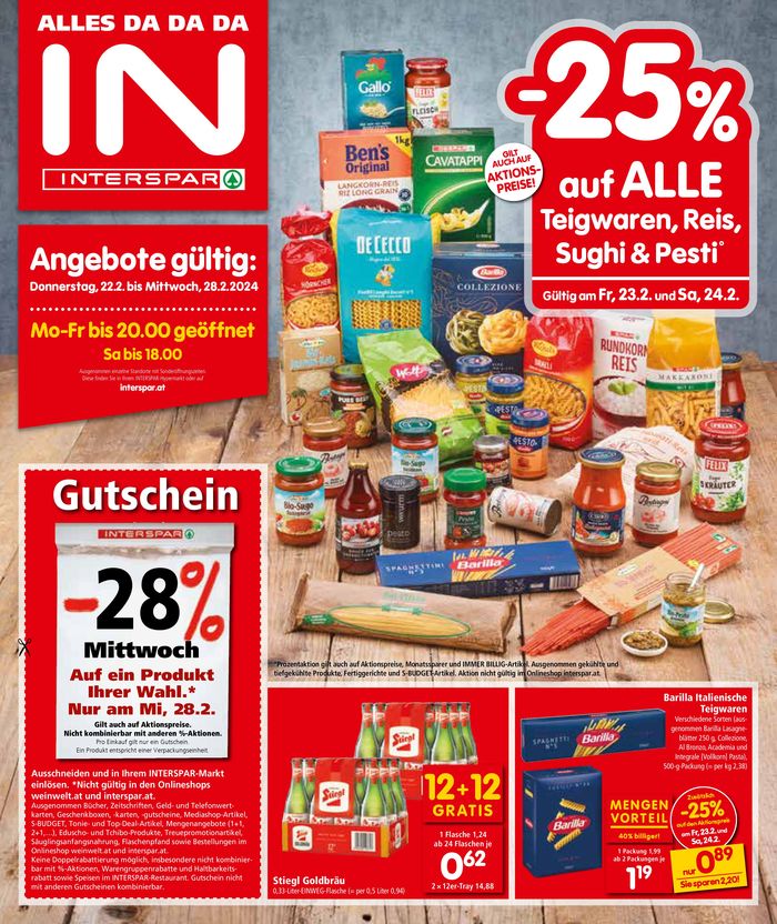 Interspar Katalog in Innsbruck | Angebote Interspar | 21.2.2024 - 24.2.2024