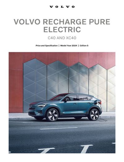 Volvo Katalog in Lauterach | VOLVO RECHARGE PURE ELECTRIC | 21.2.2024 - 21.2.2025