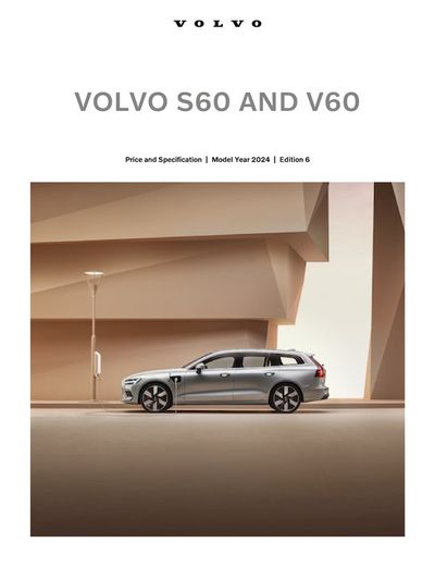 Volvo Katalog in Gunskirchen | VOLVO S60 AND V60 | 21.2.2024 - 21.2.2025