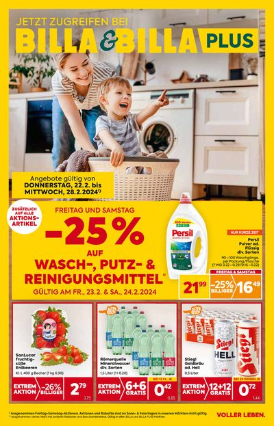 Angebote von Supermärkte | Billa flugblatt in Billa | 22.2.2024 - 28.2.2024