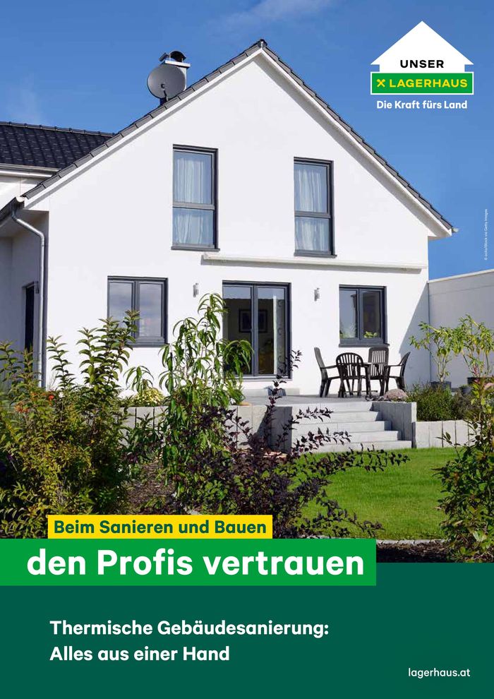 Lagerhaus Katalog in Eberau | Beim Sanieren und Bauen den Profis vertrauen | 28.2.2024 - 31.12.2024