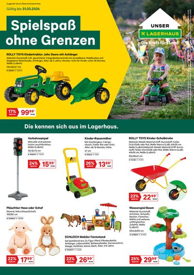 Lagerhaus Graz Land Katalog in Gratwein-Straßengel | Spielspaß ohne Grenzen | 4.3.2024 - 31.3.2024