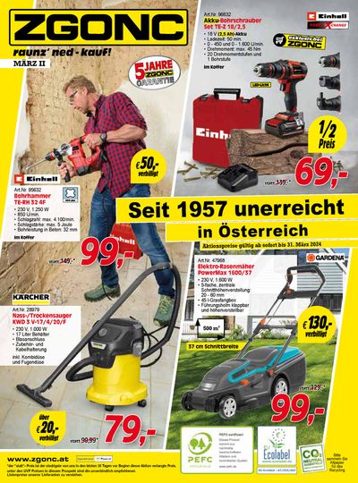 Zgonc Katalog in Langenrohr | Alles für den perfekten Rasen | 11.3.2024 - 31.3.2024