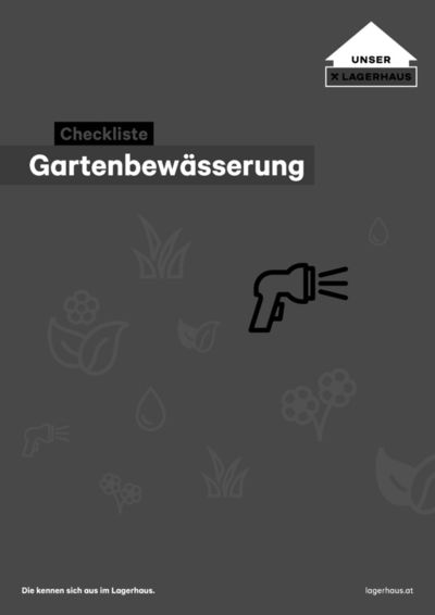 Lagerhaus Graz Land Katalog | Checkliste: Gartenbewässerung | 14.3.2024 - 28.3.2024