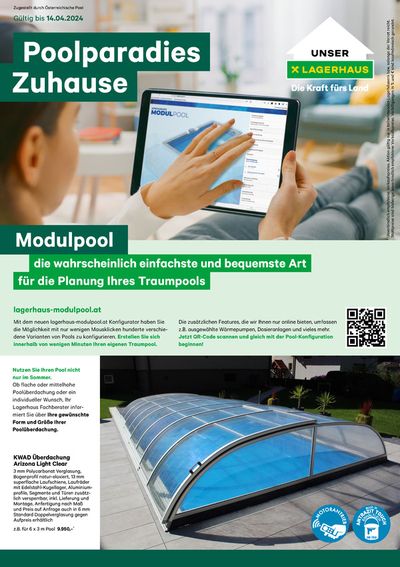 Lagerhaus Graz Land Katalog in Kalsdorf bei Graz | Lagerhaus Flugblatt Pool 2024 | 17.3.2024 - 31.3.2024