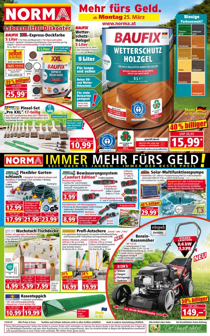 Norma Katalog in Wels | Angebote Norma | 25.3.2024 - 29.3.2024