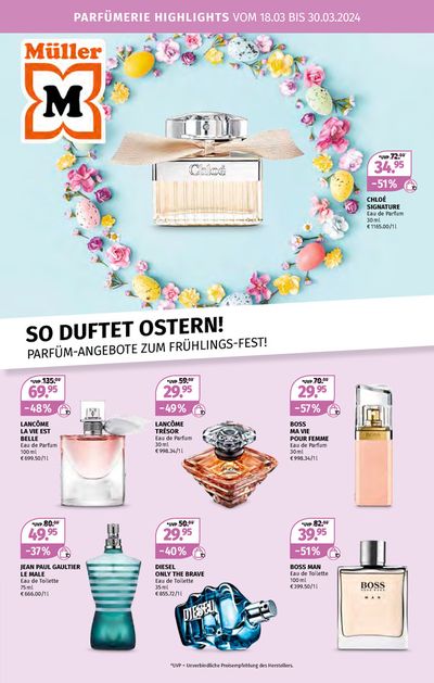 Angebote von Drogerien & Parfümerien in Klagenfurt am Wörthersee | Duftende Vielfalt - für den Frühling in Müller | 18.3.2024 - 30.3.2024