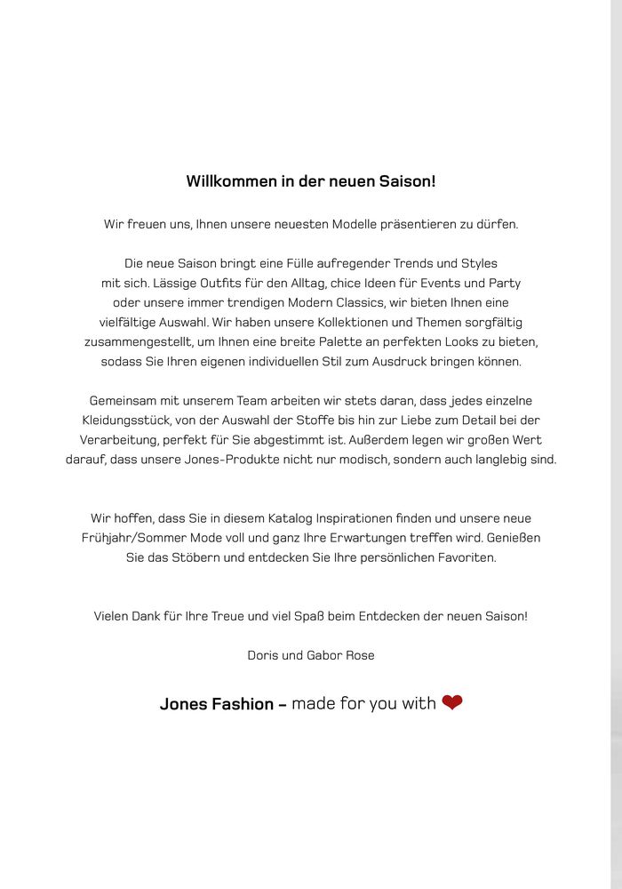 Jones Katalog in Wiener Neustadt | FRÜHJAHR-SOMMER 2024 | 18.3.2024 - 30.9.2024