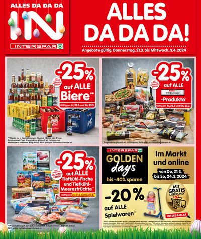 Angebote von Restaurants in Wien | Interspar flugblatt in Interspar | 20.3.2024 - 3.4.2024