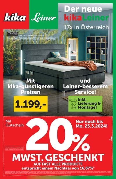 kika Katalog in Stockerau | kika flugblatt | 19.3.2024 - 2.4.2024