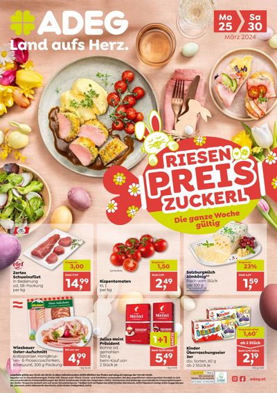 Angebote von Supermärkte in Gleisdorf | Folder ADEG in ADEG | 24.3.2024 - 7.4.2024
