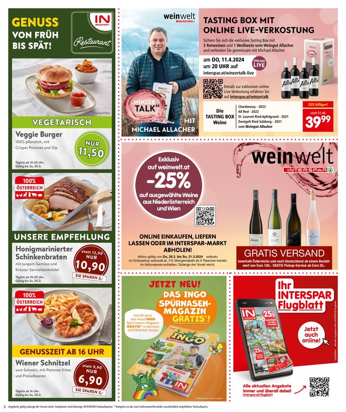 Interspar Katalog in Wiener Neustadt | Interspar flugblatt | 26.3.2024 - 9.4.2024