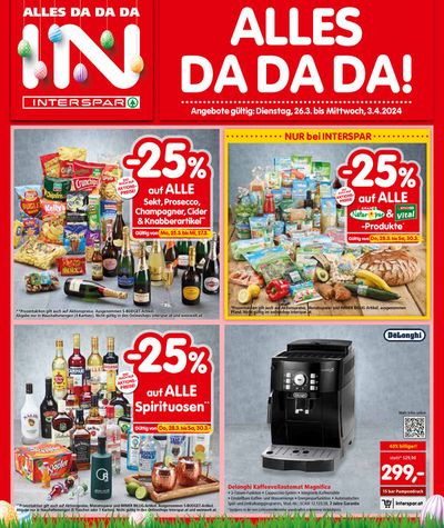 Angebote von Supermärkte in Hallein | Interspar flugblatt in Interspar | 26.3.2024 - 9.4.2024