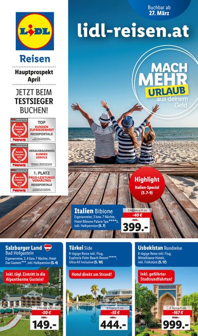 Angebote von Reisen in Mödling | Buchbar ab 27.3. in Lidl Reisen | 27.3.2024 - 30.4.2024