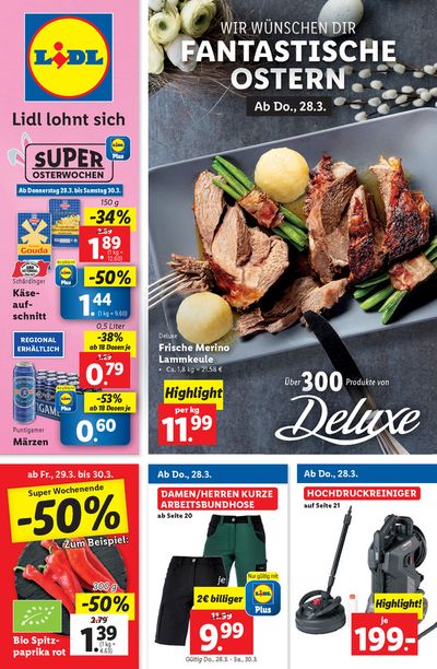 Angebote von Supermärkte in Gleisdorf | Flugblatt in Lidl | 28.3.2024 - 3.4.2024