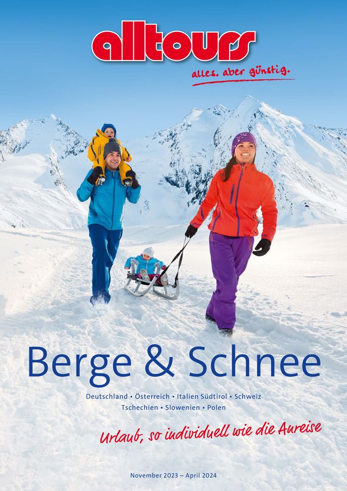 Alltours Katalog in Innsbruck | Berge & Schnee Winter 2023/24 | 29.3.2024 - 30.4.2024