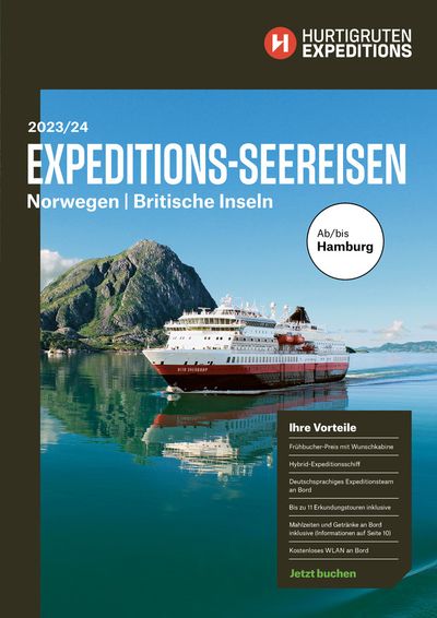 ruefa Katalog in Wels | Hurtigruten Norwegen & Britische Inseln 2023-2024 | 2.4.2024 - 31.12.2024