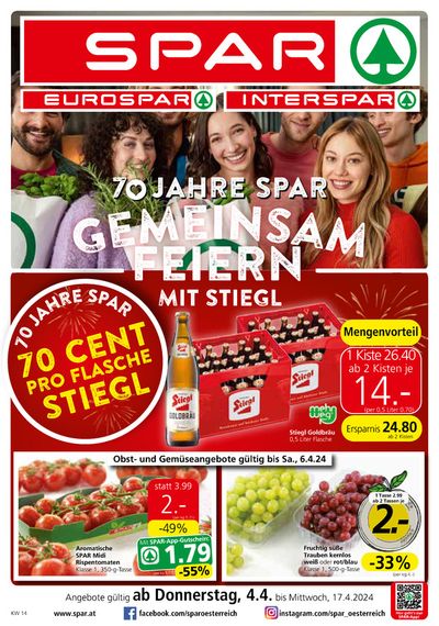 Eurospar Katalog in Götzis | Angebote Eurospar | 3.4.2024 - 17.4.2024