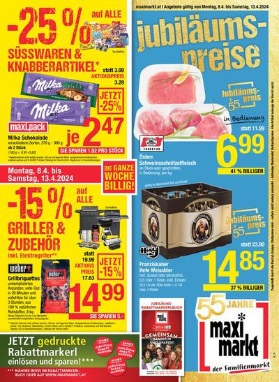 Angebote von Supermärkte in Ried im Innkreis | Jubiläums-Preise in Maximarkt | 5.4.2024 - 19.4.2024