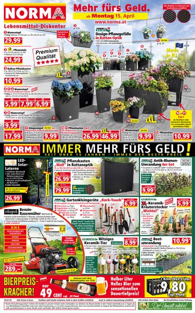 Angebote von Supermärkte in Braunau am Inn | IMMER MEHR FURS GELD! in Norma | 15.4.2024 - 19.4.2024