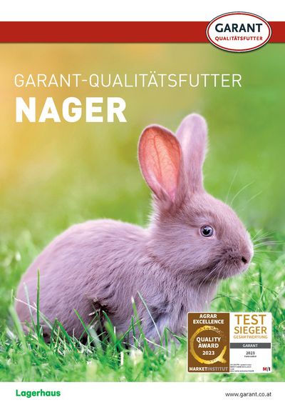 Lagerhaus Katalog in Lienz | Qualitätsfutter für Nager | 9.4.2024 - 23.4.2024