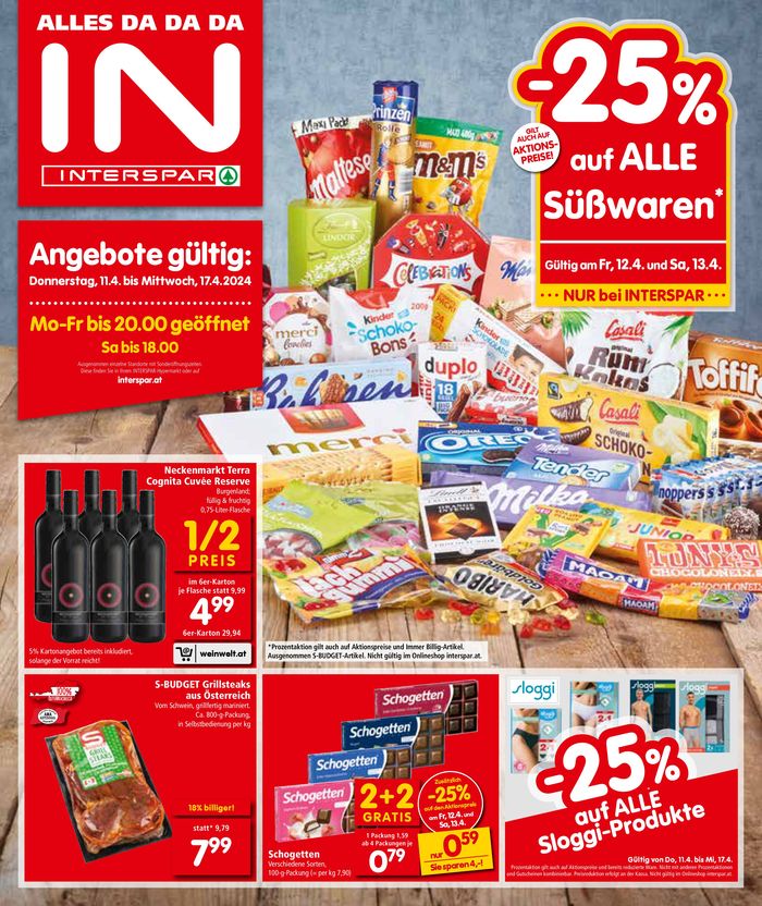 Interspar Katalog in Deutschlandsberg | Interspar flugblatt | 11.4.2024 - 25.4.2024