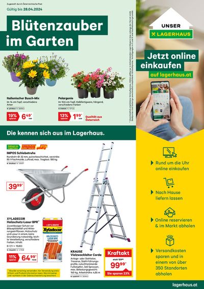 Lagerhaus Katalog in Korneuburg | Lagerhaus Flugblatt April 2024 | 16.4.2024 - 30.4.2024