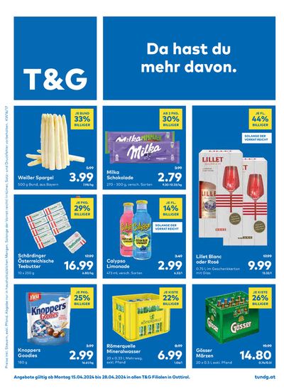 Angebote von Supermärkte in Nußdorf-Debant | T&G Flugblatt in T&G | 16.4.2024 - 30.4.2024