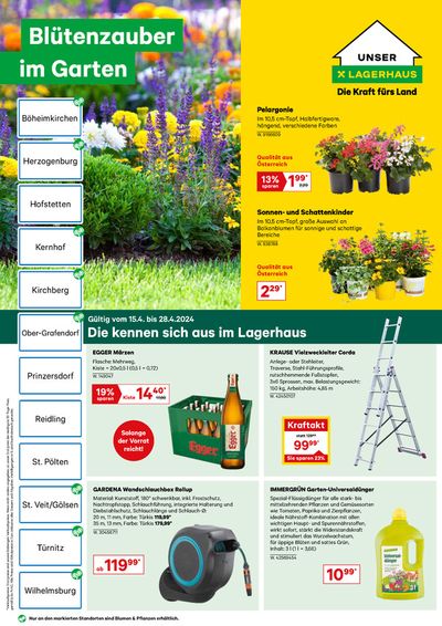 Lagerhaus Katalog in Korneuburg | Flugblatt April Mitte 2024 | 17.4.2024 - 1.5.2024