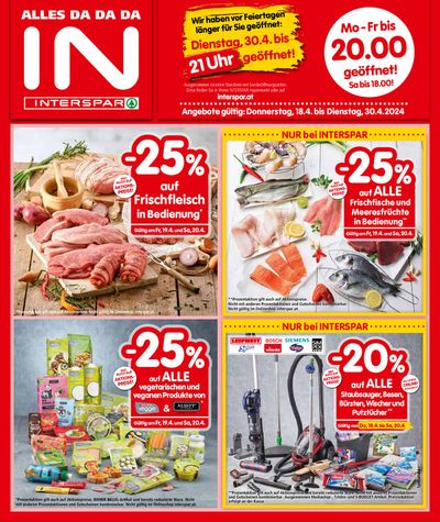 Angebote von Supermärkte in Steyr | Interspar flugblatt in Interspar | 17.4.2024 - 1.5.2024