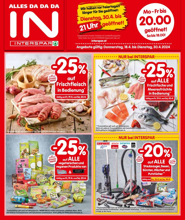 Interspar Katalog in Innsbruck | Interspar flugblatt | 17.4.2024 - 1.5.2024