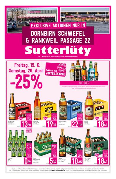 Angebote von Supermärkte in Götzis | Sutterlüty flugblatt in Sutterlüty | 18.4.2024 - 23.4.2024