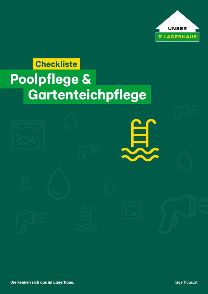 Lagerhaus Katalog in Amstetten | Checkliste: Poolpflege & Gartenteichpflege | 19.4.2024 - 3.5.2024