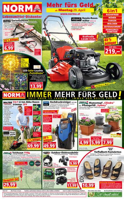 Angebote von Supermärkte in Gaspoltshofen | IMMER MEHR FURS GELD! in Norma | 29.4.2024 - 3.5.2024