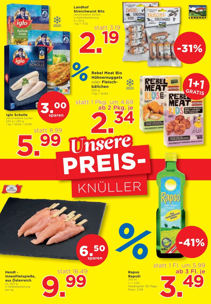 Unimarkt Katalog in Linz | Unsere PREIS-KNULLER | 23.4.2024 - 7.5.2024
