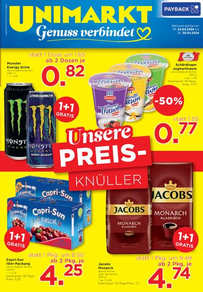 Angebote von Supermärkte in Mariazell | Unsere PREIS-KNULLER in Unimarkt | 23.4.2024 - 7.5.2024