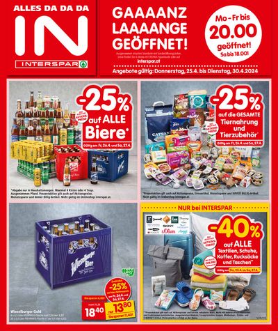 Interspar Katalog in Unterwart | Interspar flugblatt | 24.4.2024 - 8.5.2024