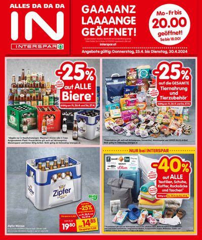 Interspar Katalog in Feldkirch | Interspar flugblatt | 24.4.2024 - 8.5.2024